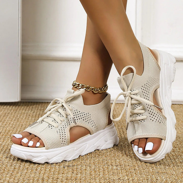 Tênis Plataforma Feminino Aberto - CrestCouture Prod28 Use Papete 