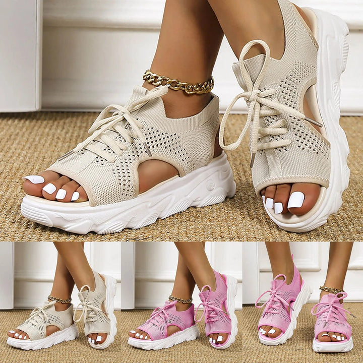 Tênis Plataforma Feminino Aberto - CrestCouture Prod28 Use Papete 