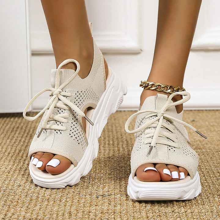 Tênis Plataforma Feminino Aberto - CrestCouture Prod28 Use Papete 