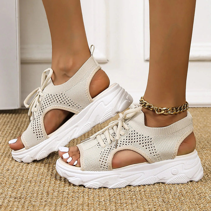 Tênis Plataforma Feminino Aberto - CrestCouture Prod28 Use Papete 