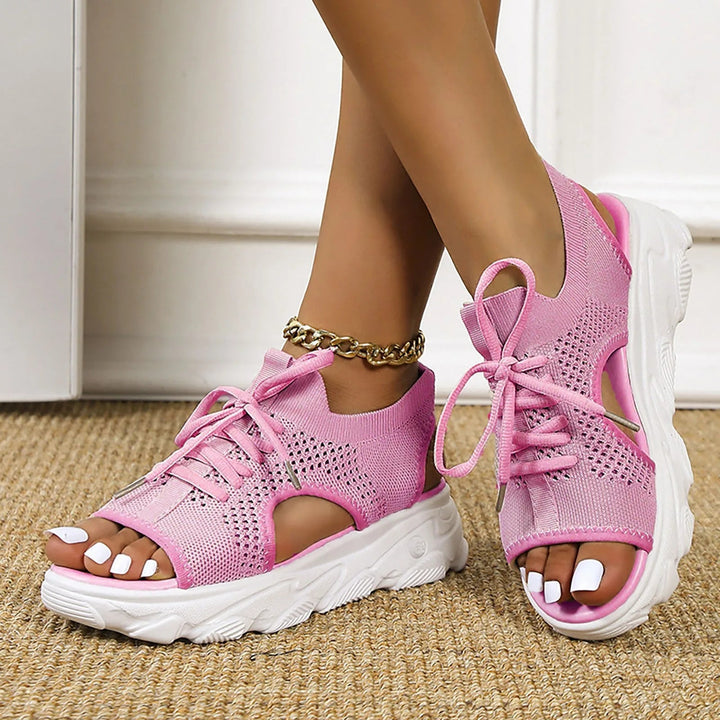 Tênis Plataforma Feminino Aberto - CrestCouture Prod28 Use Papete 